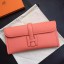 Copy Hermes Jige Elan 29 Clutch Bag In Flamingo Epsom Calfskin JM50lS75