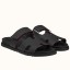 Copy Hermes Women's Chypre Sandals In Black Epsom Calfskin JM1872Wq19