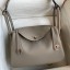 Designer Fake Hermes Lindy 26 Handmade Bag In Gris Asphalt Evercolor Leather JM493UT24