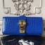 Designer Fake Hermes Medor Clutch Bag In Blue Crocodile Leather JM1685UT24