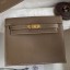Fake Best Hermes Kelly Danse II Bag In Taupe Evercolor Calfskin JM1795HE81