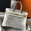 Fake Hermes Birkin 30cm Bag In Ombre Embossed Natural Lizard JM1066El59
