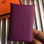 Fake Hermes Calvi Card Holder In Purple Epsom Leather JM172El59