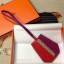 Fake Hermes Clochette Cles Grand Tressage Charm In Red/Purple JM744Ad61