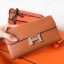 Fake Hermes Constance Long Wallet In Gold Swift Leather JM1258tr16