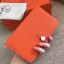Fake Hermes Dogon Duo Wallet In Orange Clemence Leather JM1744Lm57
