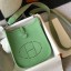 Fake Hermes Evelyne III TPM Bag In Vert Criquet Clemence Leather JM1556tr16
