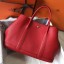 Fake Hermes Garden Party 30 Bag In Red Taurillon Leather JM419jL94