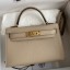 Fake Hermes Kelly Mini II Sellier Handmade Bag In Trench Epsom Calfskin JM1347kU69