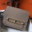 Fake Hermes Mini Sac Roulis 18cm Bag In Grey Evercolor Calfskin JM1943kU69