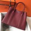 Fashion Hermes Garden Party 36 Bag In Bordeaux Clemence Leather JM919lx86