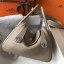 Fashion Hermes Lindy 26cm Bag In Gris Tourterelle Clemence Leather PHW JM1217lx86