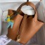 Fashion Hermes Picotin Lock 22 Handmade Bag in Gold Clemence Leather JM2082LS40