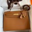 First-class Quality Hermes Kelly Sellier 32 Handmade Bag In Gold Epsom Calfskin JM1852vx69