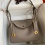 First-class Quality Hermes Lindy 26 Handmade Bag In Gris Asphalt Clemence Leather JM1168Kv15
