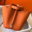 First-class Quality Hermes Picotin Lock 22 Bag In Orange Clemence Leather JM1554vx69