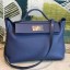 Hermes 24/24 29 Bag In Blue Clemence Calfskin JM911Qh97