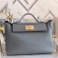 Hermes 24/24 29 Bag In Blue Glacier Clemence Calfskin JM1050Rd78