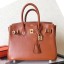 Hermes Birkin 25 Handmade Bag In Gold Swift Leather JM1528Hd99