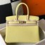 Hermes Birkin 30cm Bag In Jaune Poussin Clemence Leather GHW JM810de71