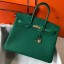 Hermes Birkin 35cm Bag In Vert Vertigo Clemence Leather GHW JM1519UF26