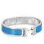 Hermes Blue Enamel Clic H PM Bracelet JM772rf73