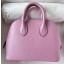 Hermes Bolide 1923 Mini Handmade Bag In Mauve Sylvestre Chevre Mysore Leather JM1245Ym74