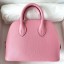 Hermes Bolide 1923 Mini Handmade Bag In Rose Confetti Chevre Mysore Leather JM127eo14