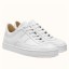 Hermes Boomerang Sneakers In White Epsom Leather JM1523Mv33