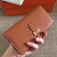 Hermes Brown Clemence Bearn Gusset Wallet JM984sf78