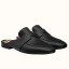 Hermes Catena Mules In Black Calfskin JM37em43