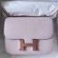 Hermes Constance 18 Handmade Bag In Mauve Pale Chevre Mysore Leather JM1274Hj78
