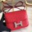 Hermes Constance 18 Handmade Bag In Red Ostrich Leather JM104vX95