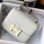 Hermes Constance 24cm Bag In White Embossed Crocodile JM1426ZP49