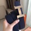 Hermes Constance Belt Buckle & Blue Epsom 38 MM Strap JM2012jC82