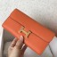 Hermes Constance Long Wallet In Orange Epsom Leather JM922aC46