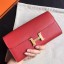 Hermes Constance Long Wallet In Red Epsom Leather JM1301AM45