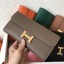 Hermes Constance Long Wallet In Taupe Epsom Leather JM716cC72