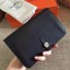 Hermes Dogon Duo Wallet In Black Clemence Leather JM458jI77