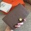 Hermes Dogon Duo Wallet In Taupe Clemence Leather JM1779Oq54