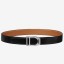Hermes Etrier Buckle Belt & Brown Clemence 32 MM Strap JM1061Pg26