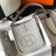 Hermes Evelyne III TPM Bag In Pearl Grey Clemence Leather JM1672Mq48