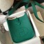 Hermes Evelyne III TPM Bag In Vert Vertigo Clemence Leather JM1285Kn73