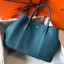 Hermes Garden Party 30 Bag In Blue Jean Taurillon Leather JM508Hv51