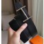 Hermes H d'Ancre Reversible Belt In Black/White Epsom Leather JM1982vA83