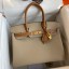 Hermes HSS Birkin 30 Bicolor Bag in Trench and Gold Epsom Calfskin JM1262Gp56