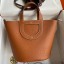 Hermes In The Loop 18 Handmade Bag in Gold Clemence Leather JM281OG45