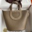 Hermes In The Loop 18 Handmade Bag in Taupe Clemence Leatherther JM47dW15