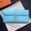 Hermes Jige Elan 29 Clutch Bag In Blue Atoll Epsom Calfskin JM1368rf73
