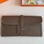 Hermes Jige Elan 29 Clutch Bag In Taupe Epsom Leather JM224jC82
